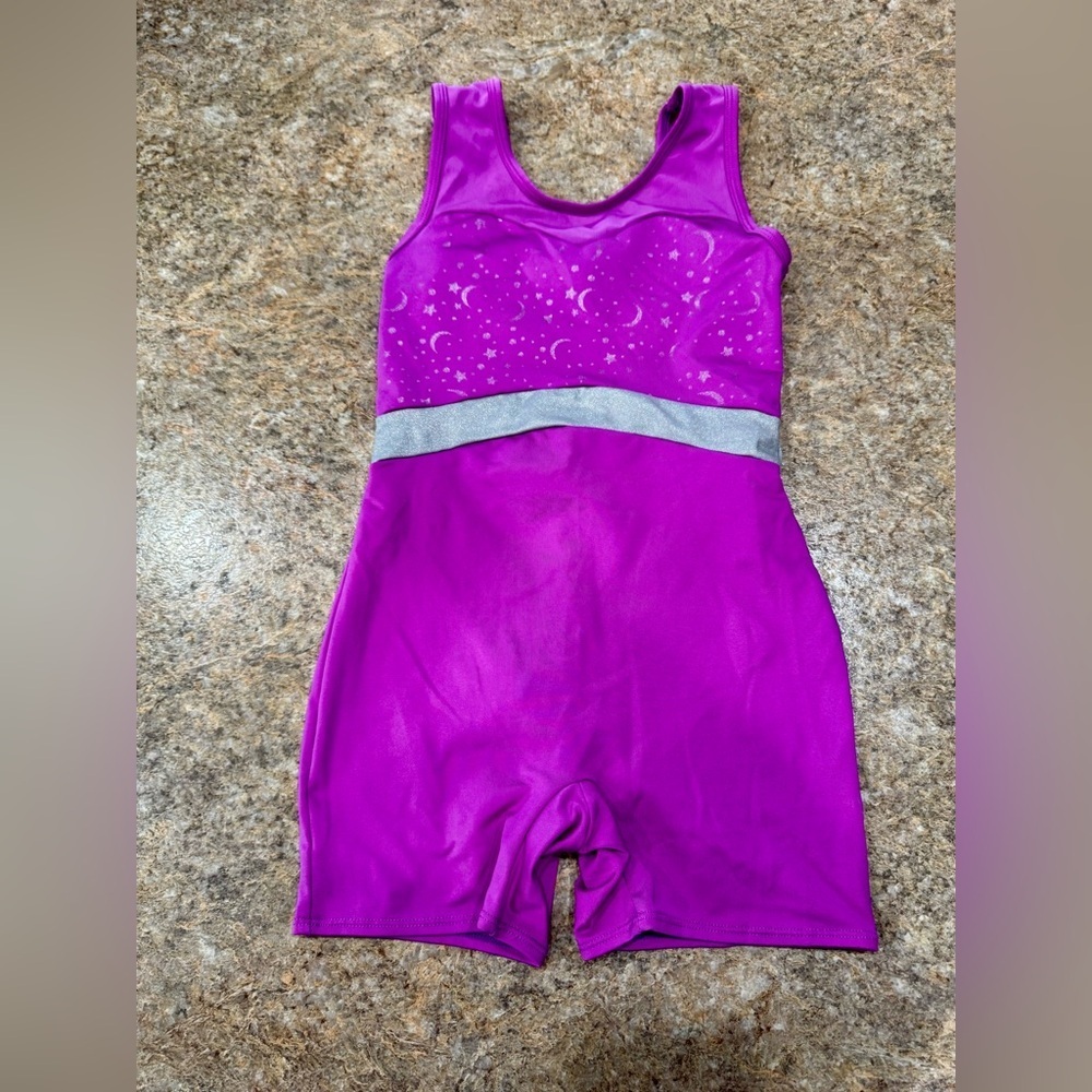 Cat & Jack Purple Galaxy Leotard (Biketard) – Size M (7/8)